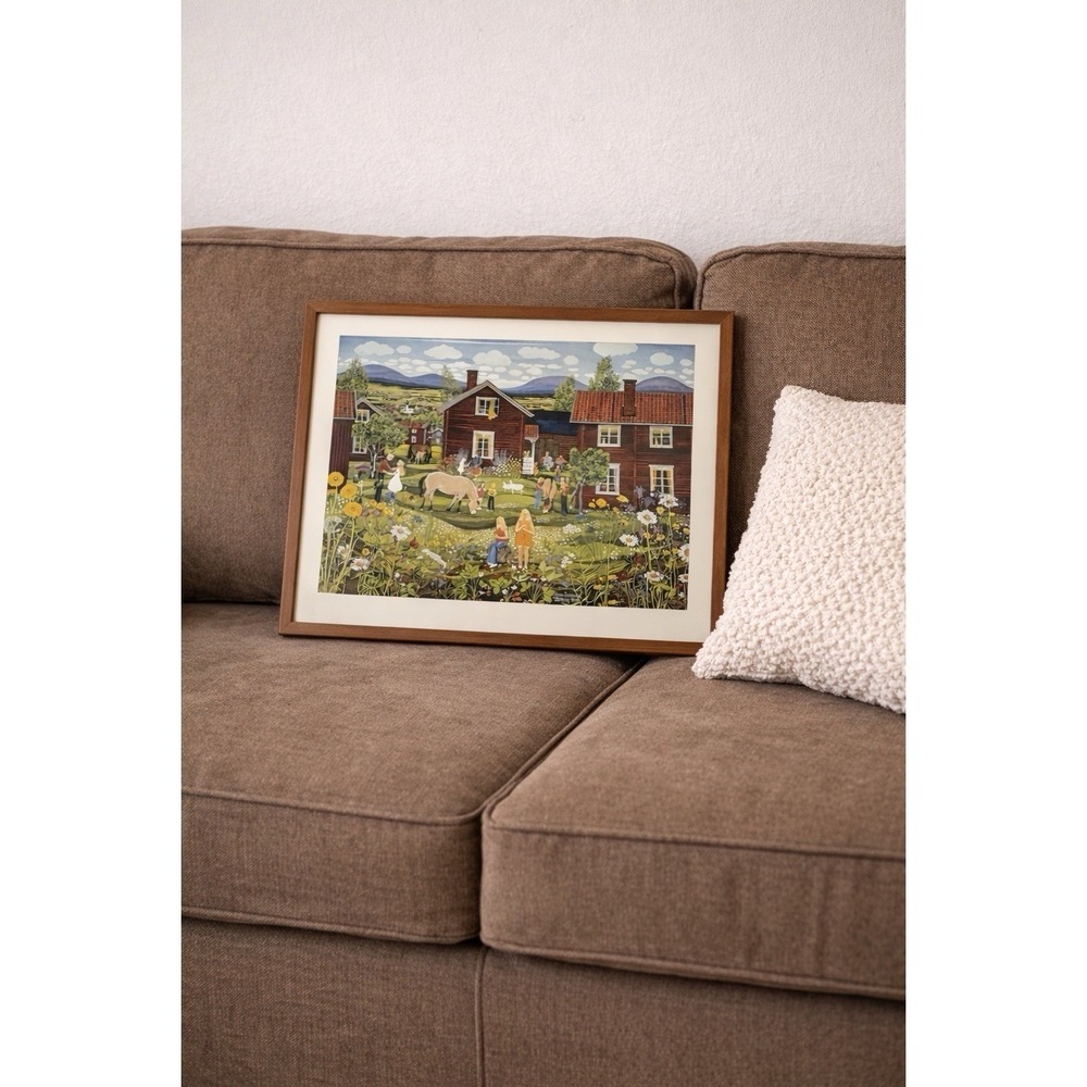 1973 Stina Sunesson Tallberg Swedish Folk Art Print Pictura Graphica